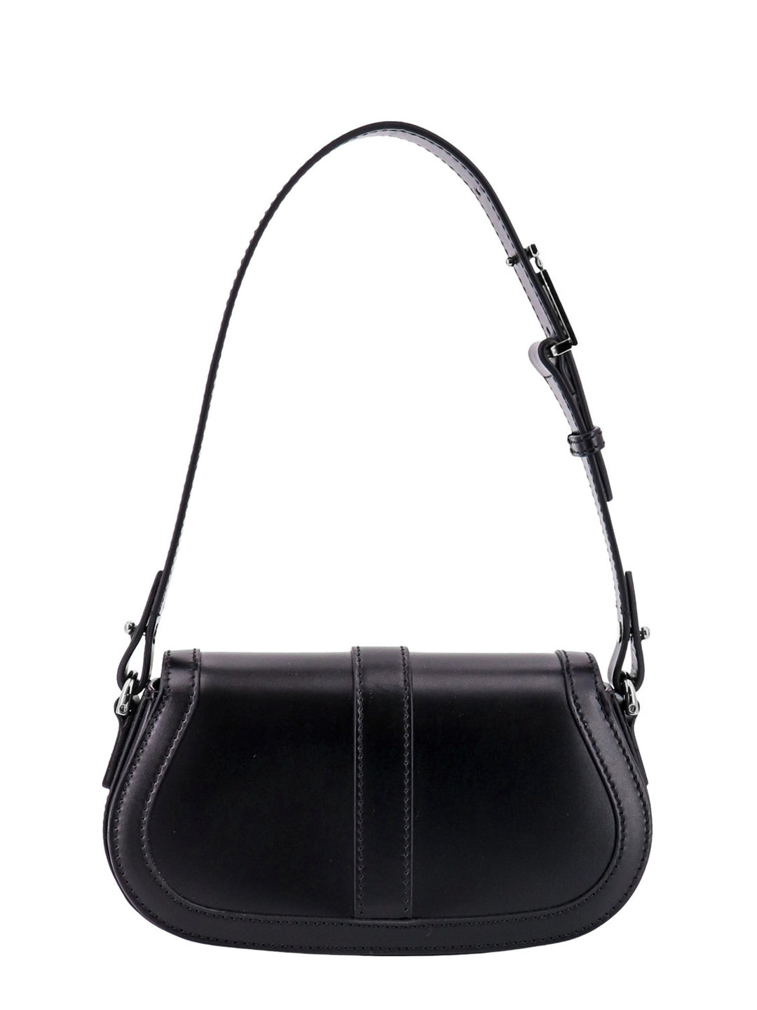 Leather shoulder bag with iconic La Greca detail