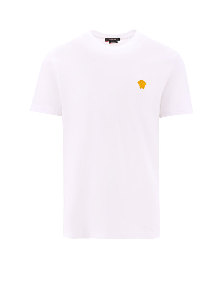 Cotton T-shirt with embroidered logo on the front