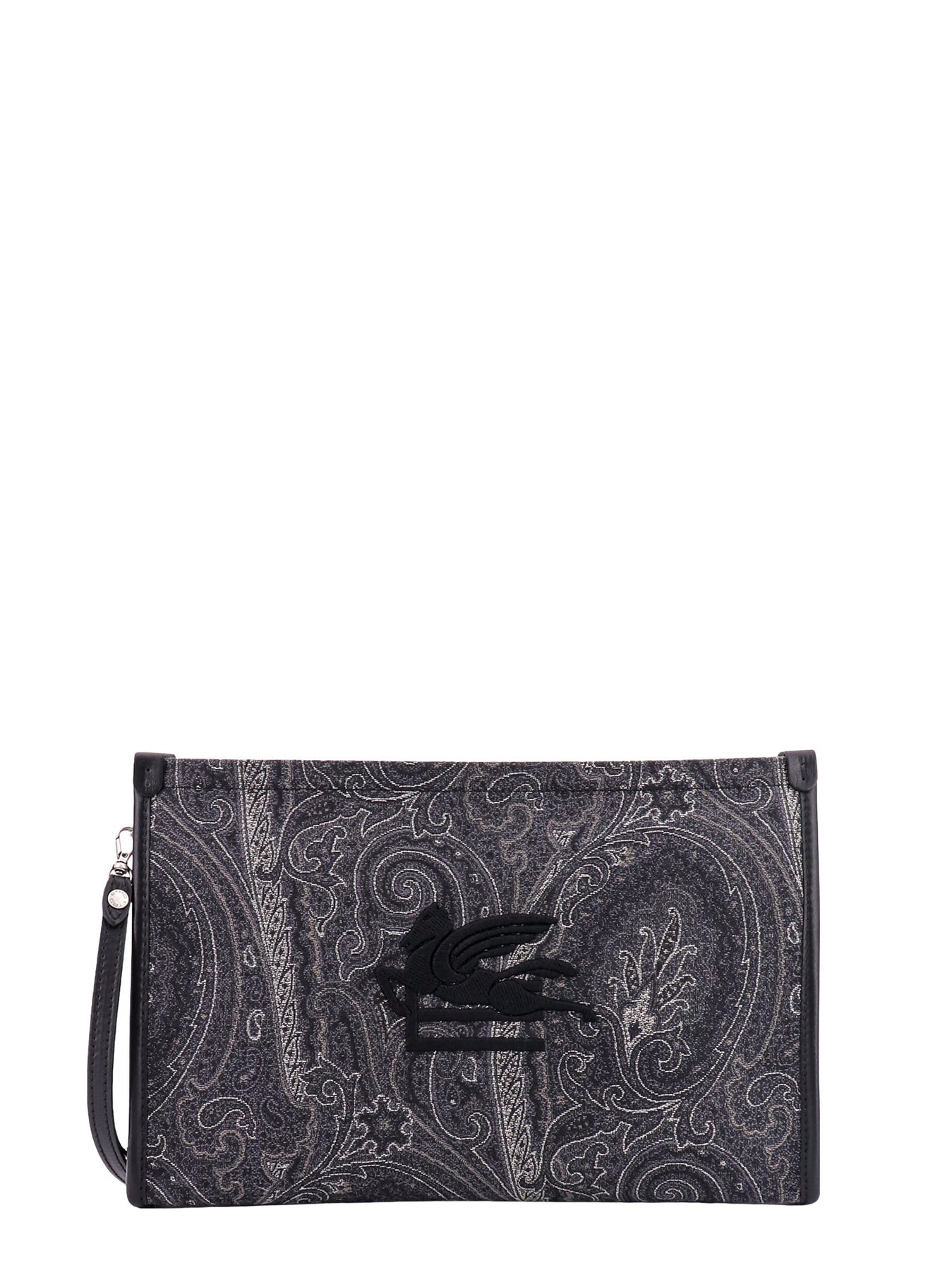 Etro Coated canvas clutch with Paisley motif Men - Wanan Luxury