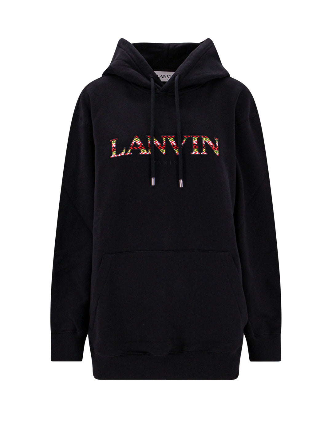 Cotton sweatshirt with Curb Lanvin Logo embroidery