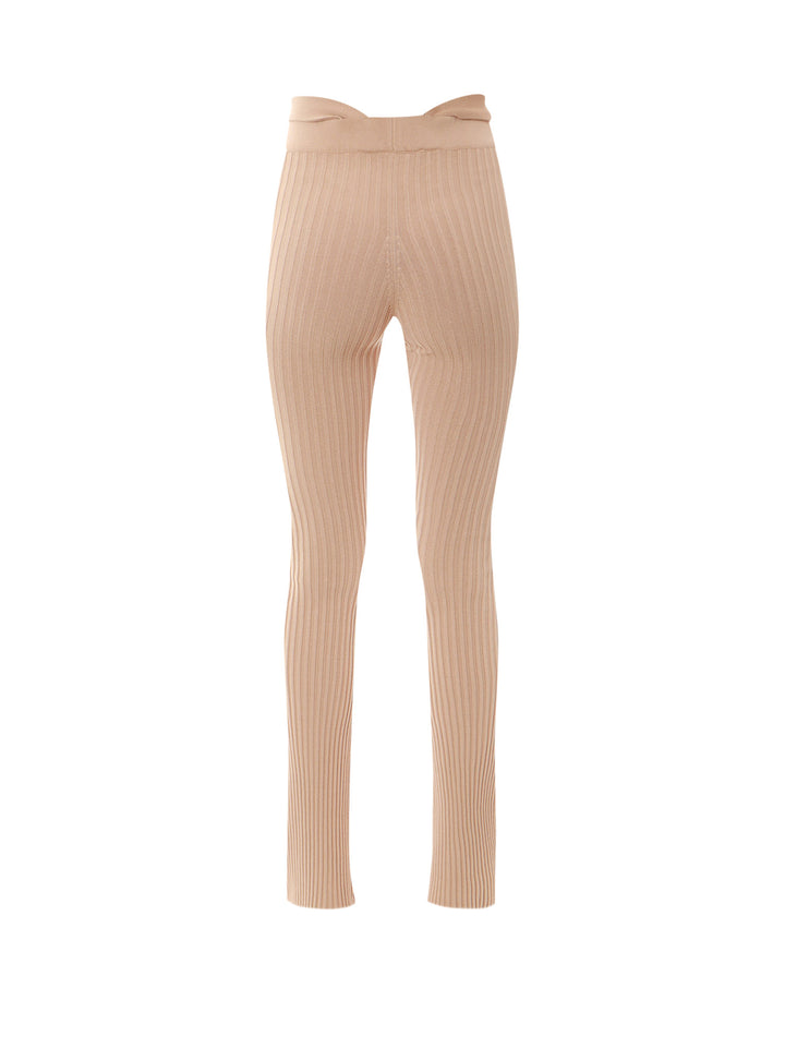 Ribbed knit trouser