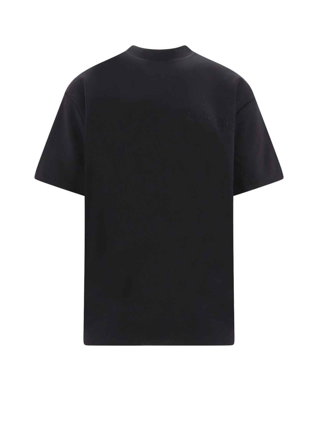 Padded cotton t-shirt with embroidered logo on the front