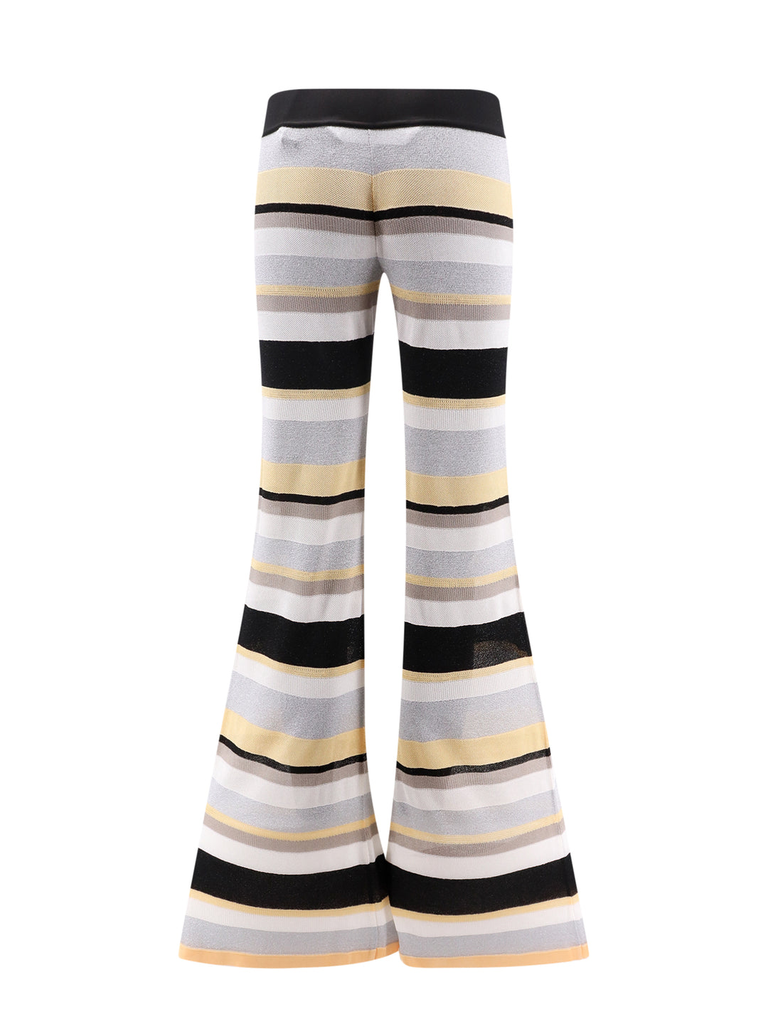 Striped trouser with lurex effect