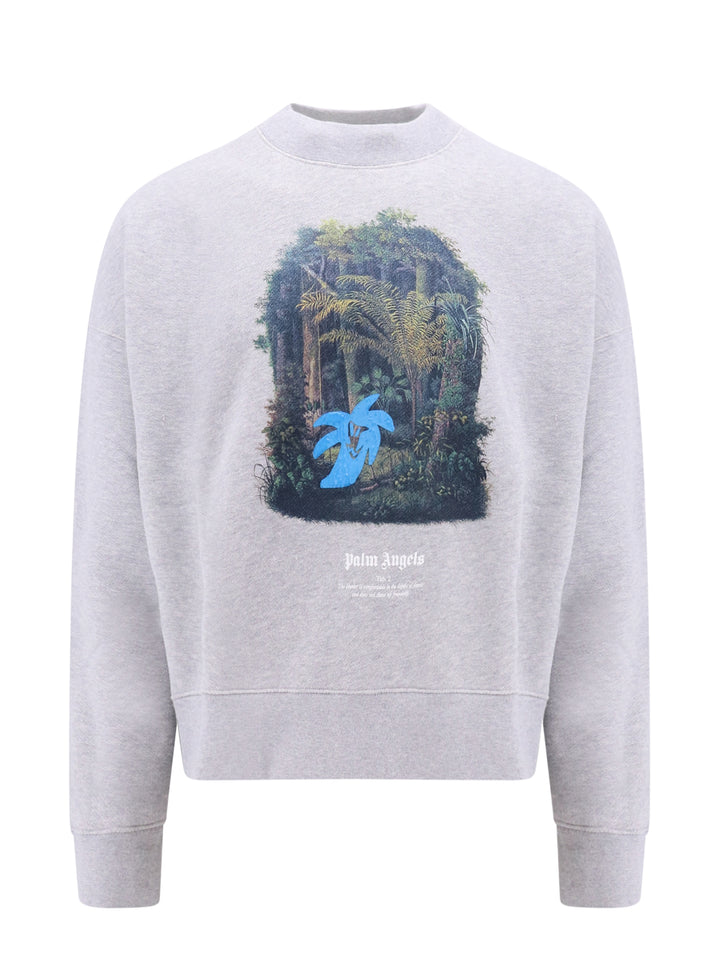 Organic cotton sweatshirt with Hunting in the forest print