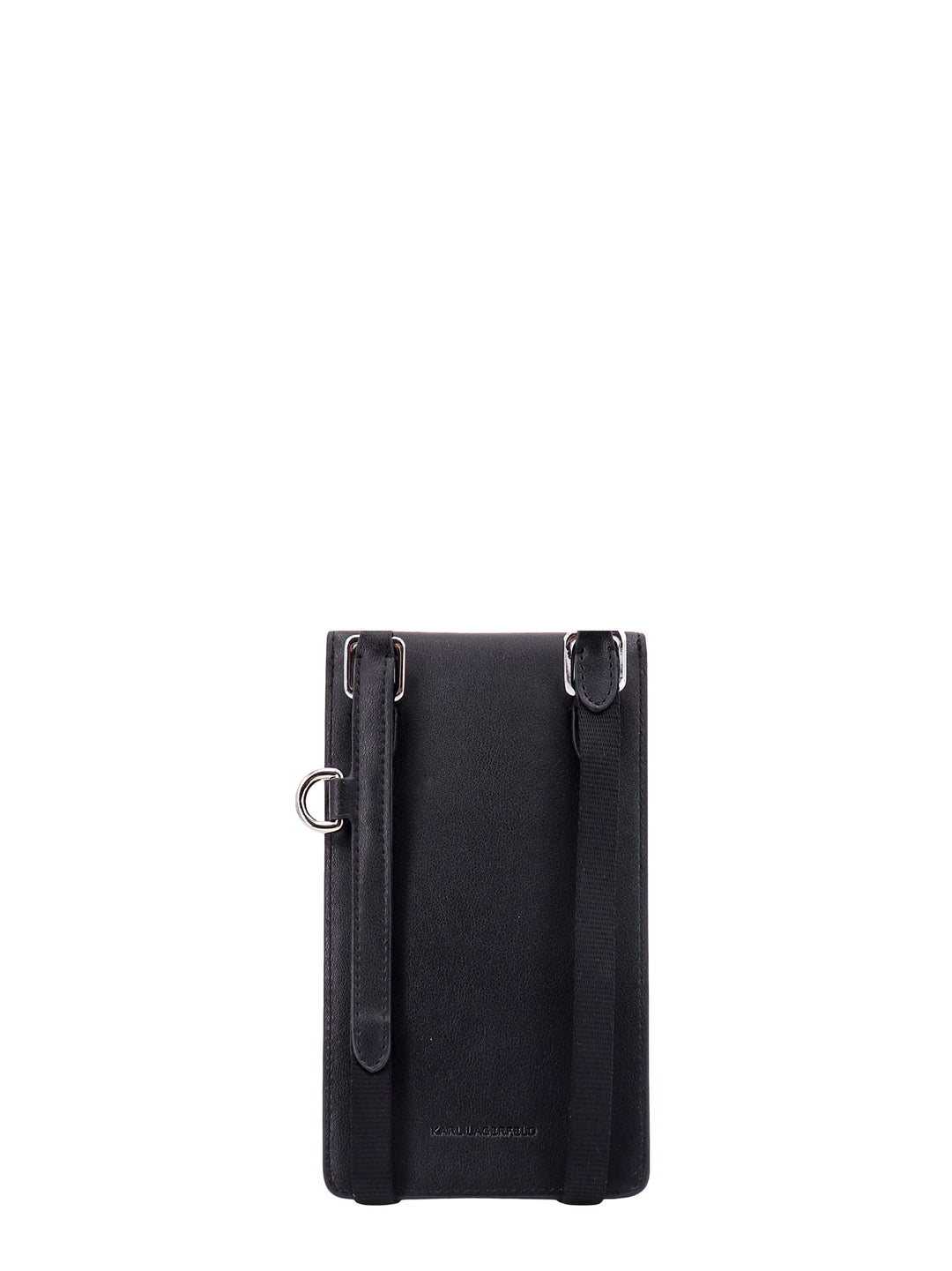 Leather multipouch with shoulder strap