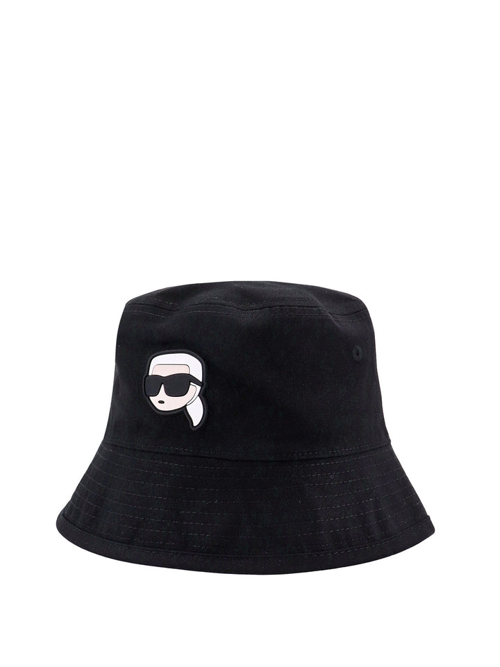 Cotton bucket hat with iconic patch