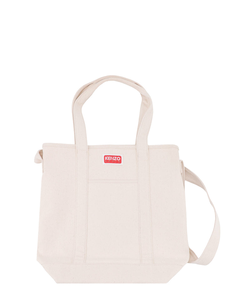 Canvas shoulder bag with Kenzo Target print