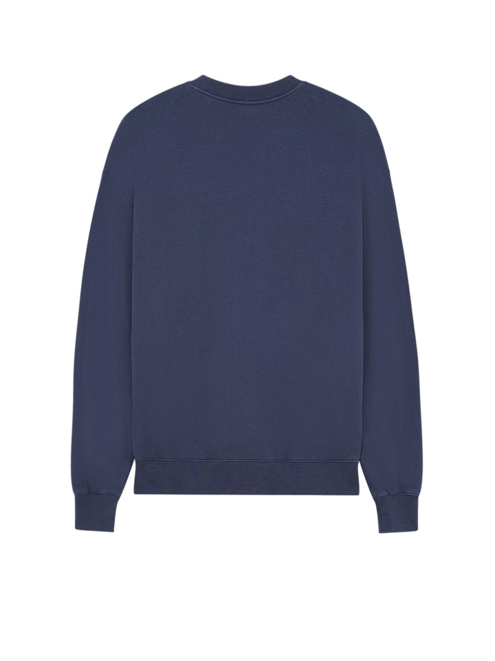 Cotton sweatshirt with ton-sur-ton patch