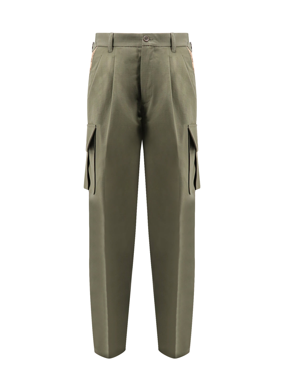 Cotton cargo trouser with GG Fabric inserts