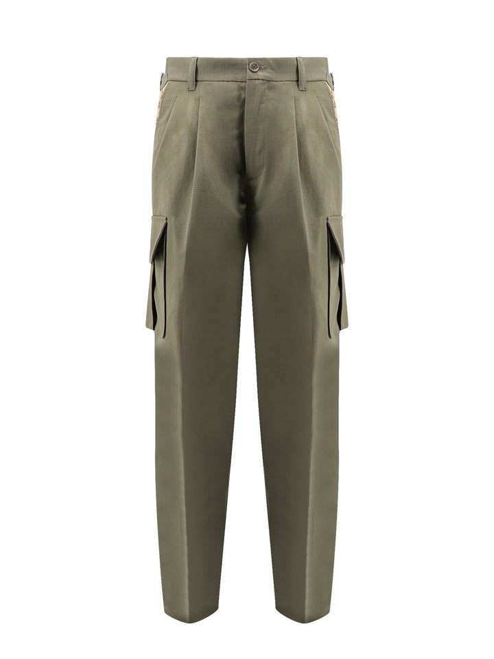 Cotton cargo trouser with GG Fabric inserts