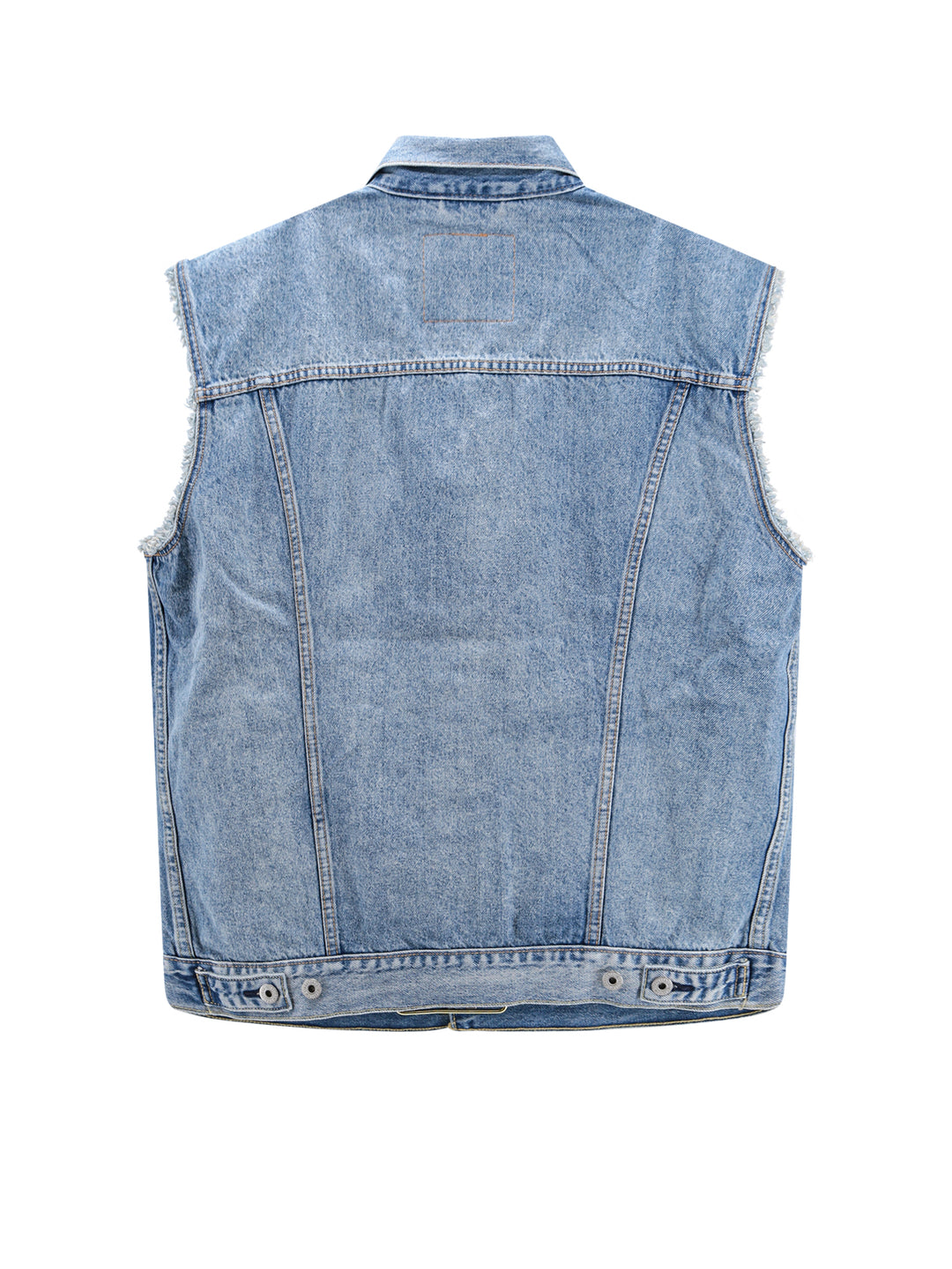 Denim sleeveless jacket