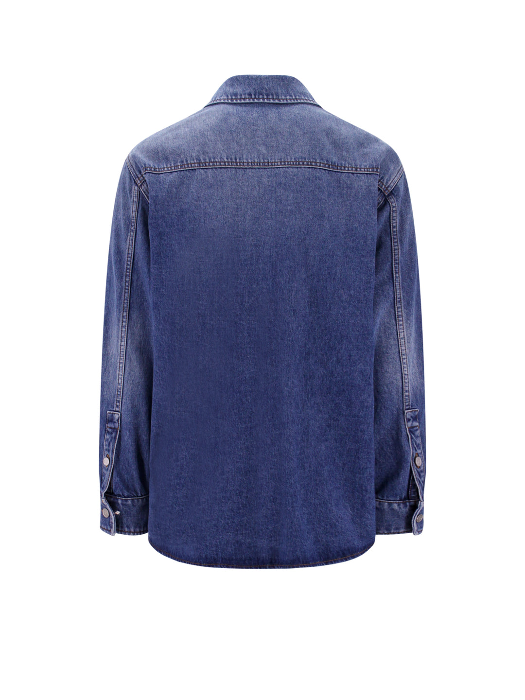 Regular fit  denim shirt with VLogo Signature detail