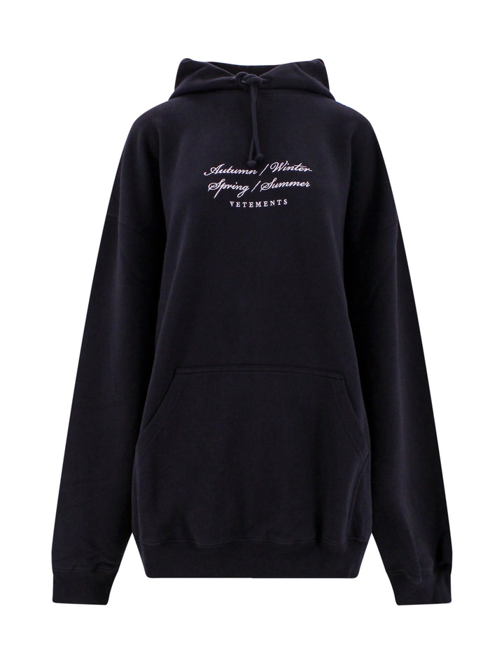 Cotton blend sweatshirt with embroidered 4 Seasons Logo