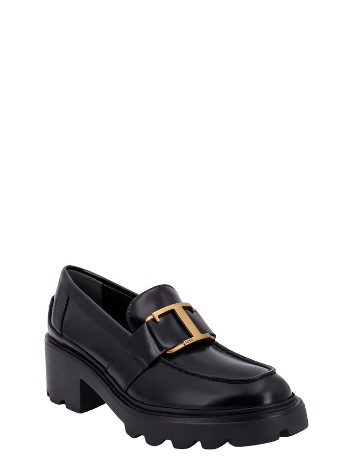 Leather loafer with T Timeless detail