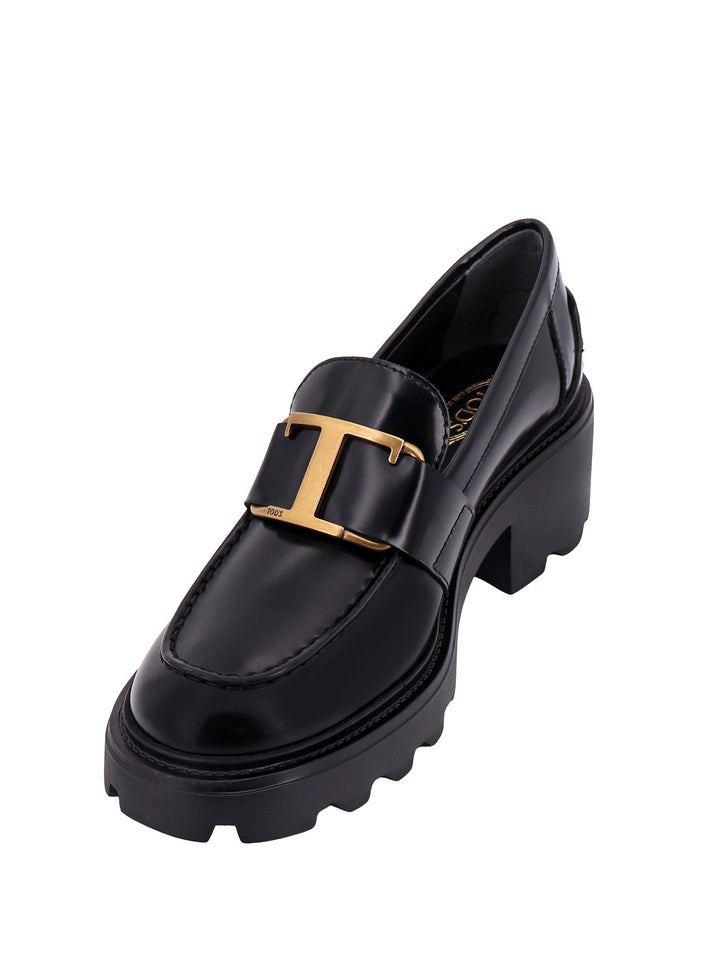 Leather loafer with T Timeless detail