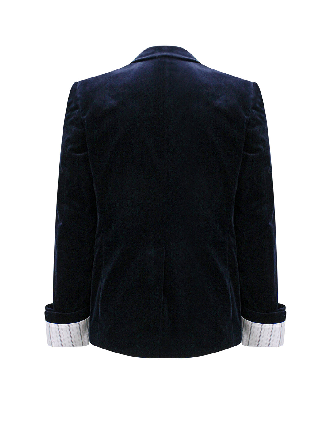 Lined stretch velvet blazer