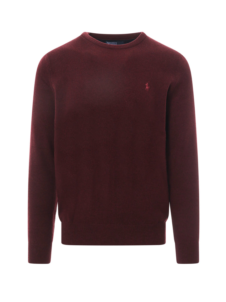 Regular Fit responsible wool sweater with embroidered logo