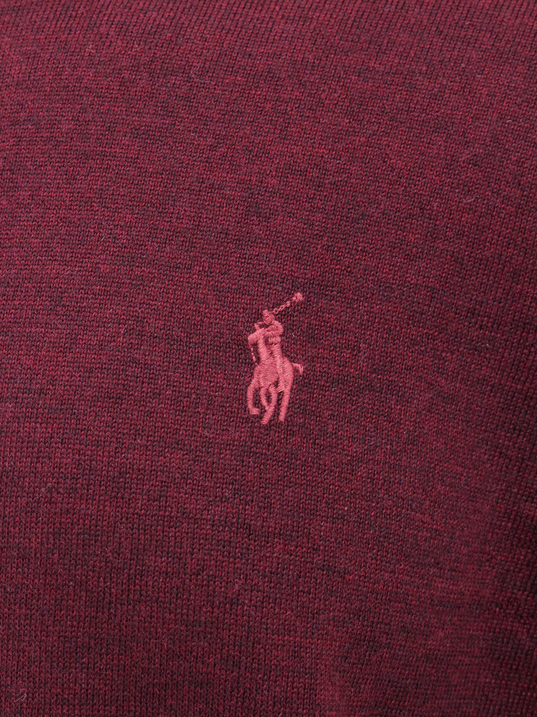 Wool Slim Fit sweater with logo embroidery