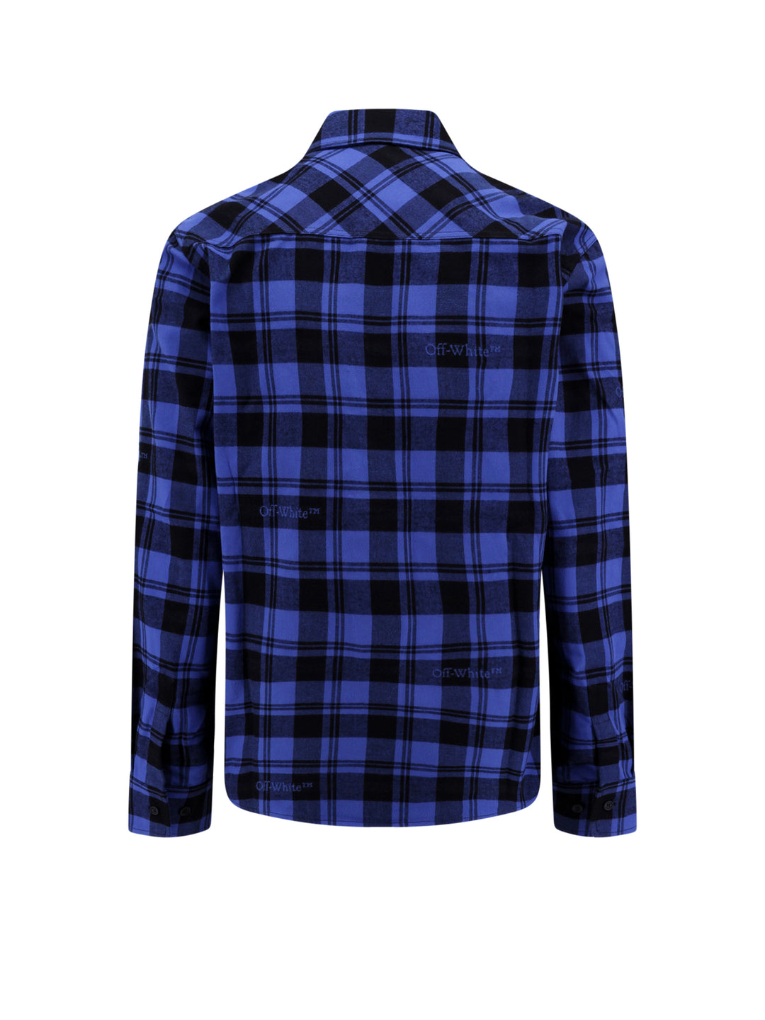 Cotton shirt with check motif