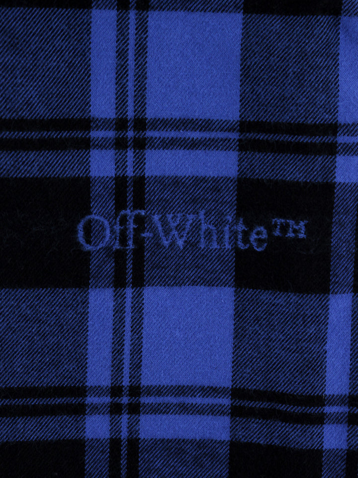 Cotton shirt with check motif