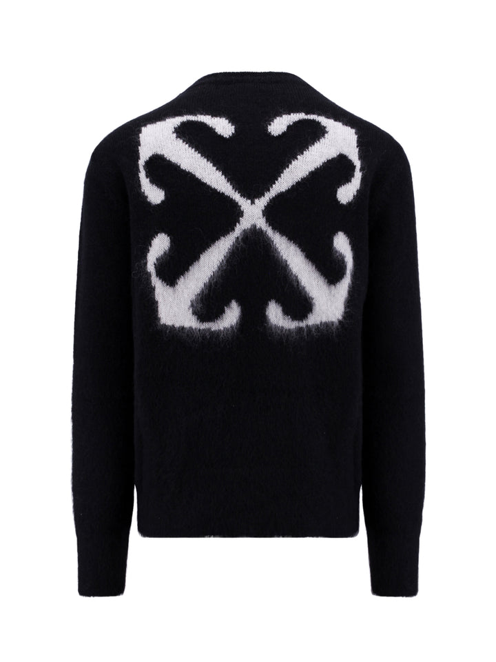 Mohair blend sweater with Arrow motif