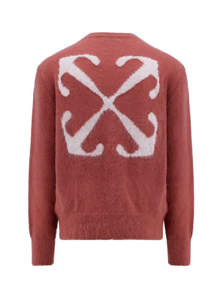 Mohair blend sweater with Arrow motif