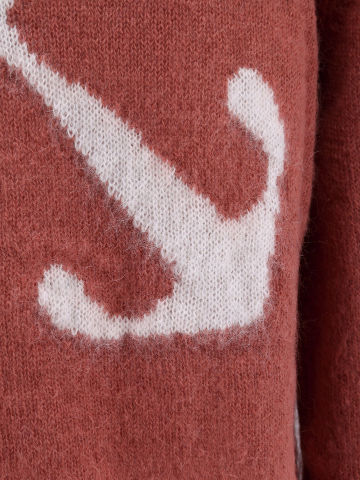 Mohair blend sweater with Arrow motif