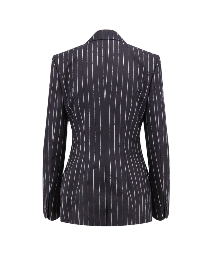 Double-Breasted Broken pinstripe blazer