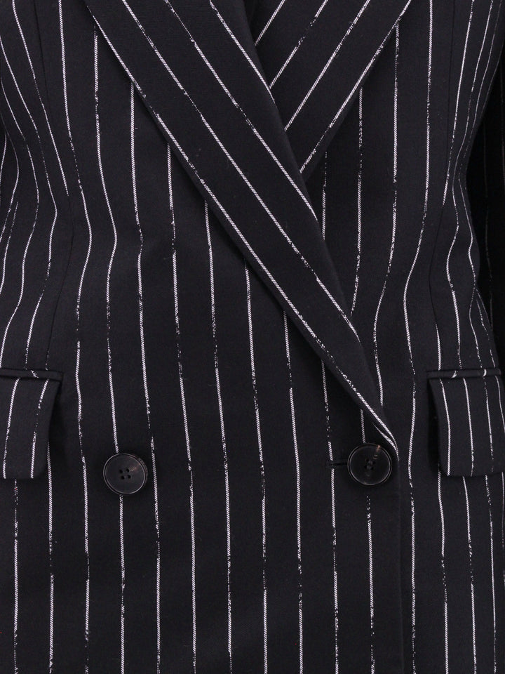 Double-Breasted Broken pinstripe blazer