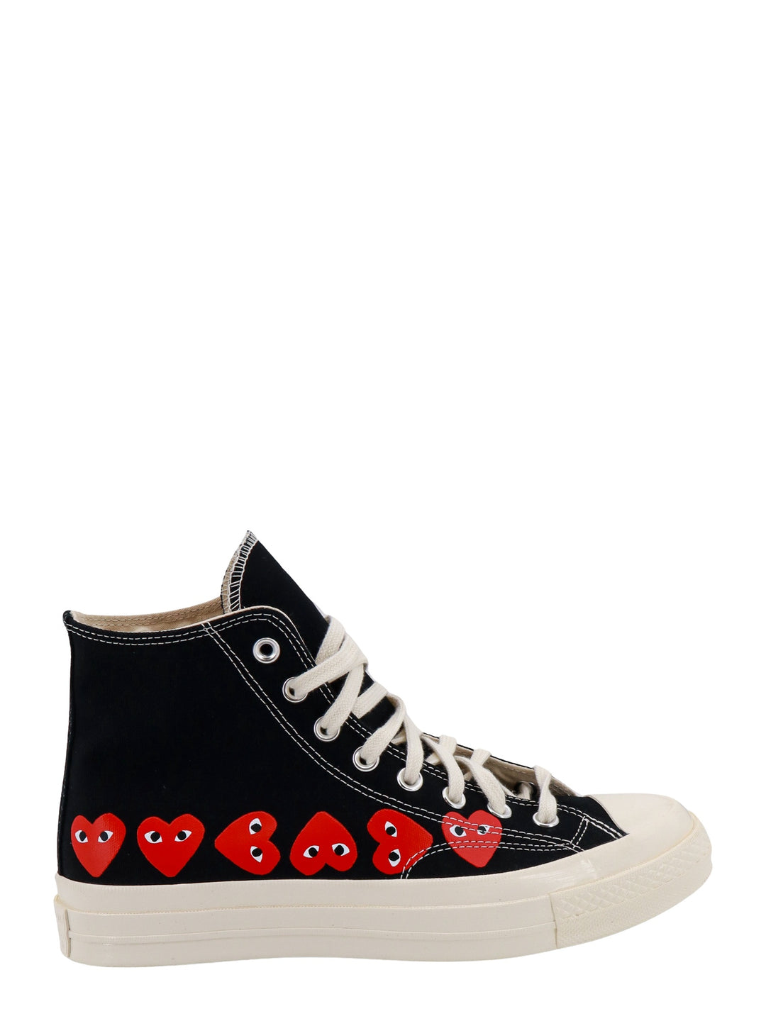 Canvas sneakers with double logo