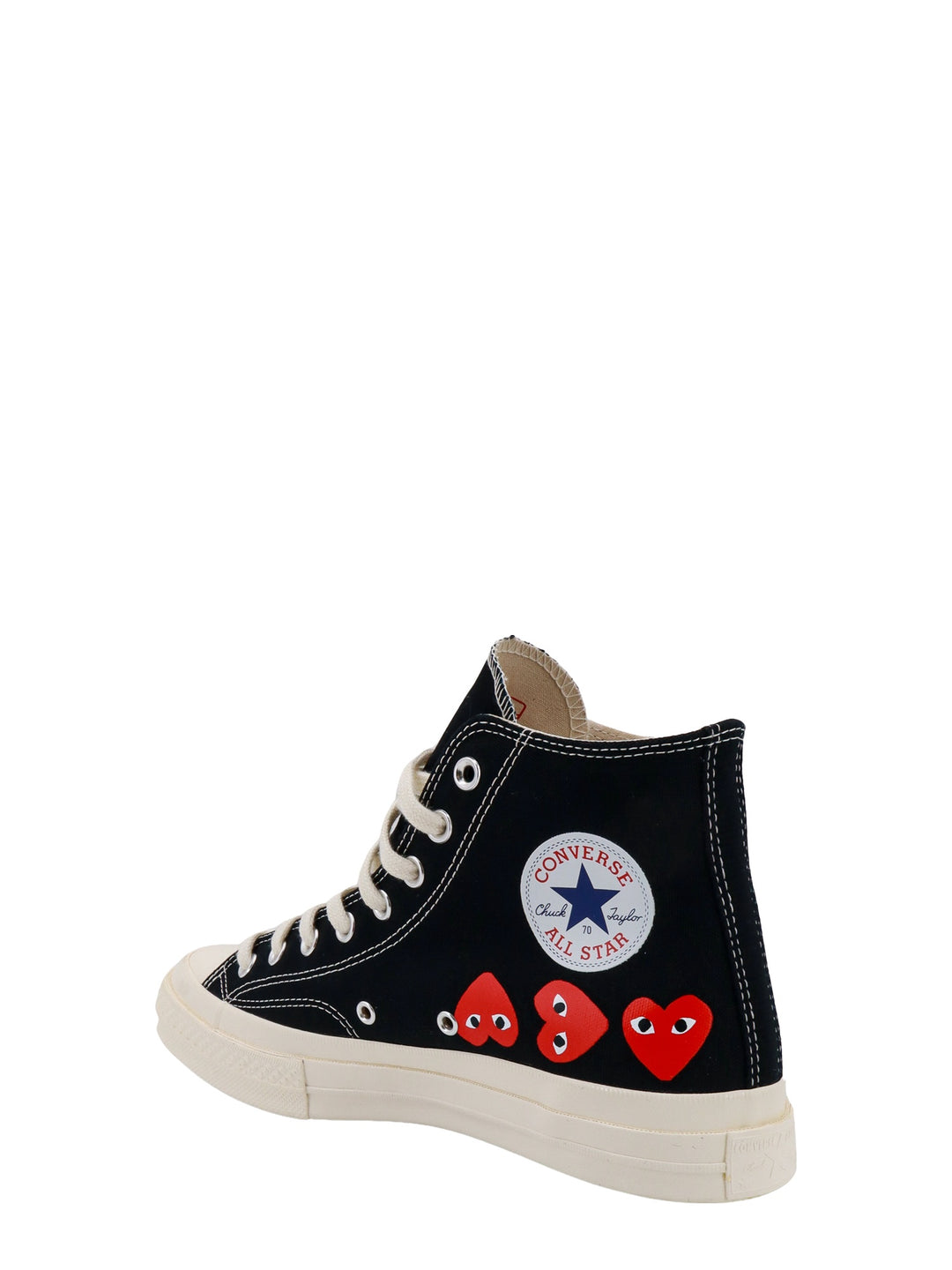 Canvas sneakers with double logo