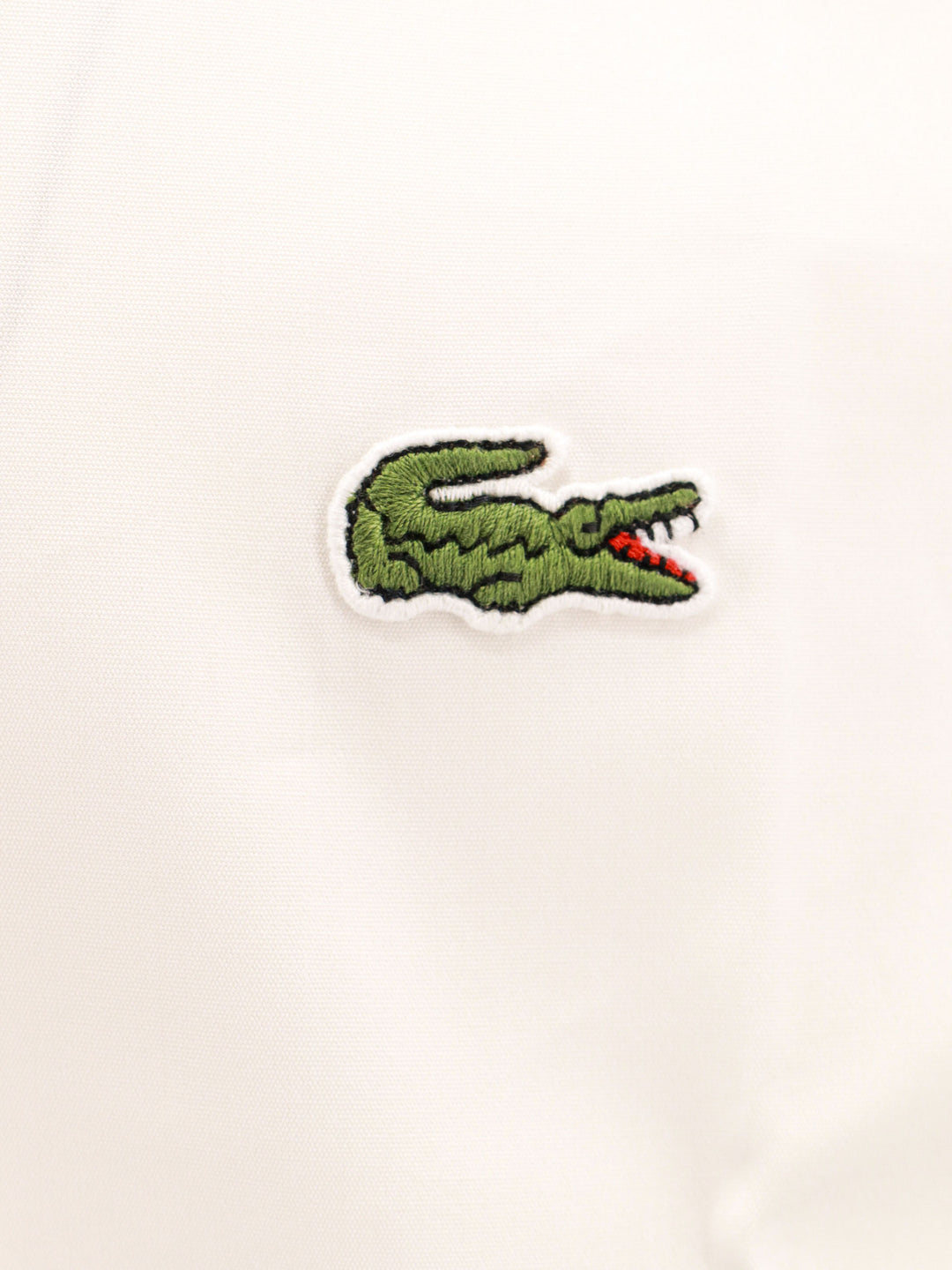 Cotton shirt with frontal Lacoste patch