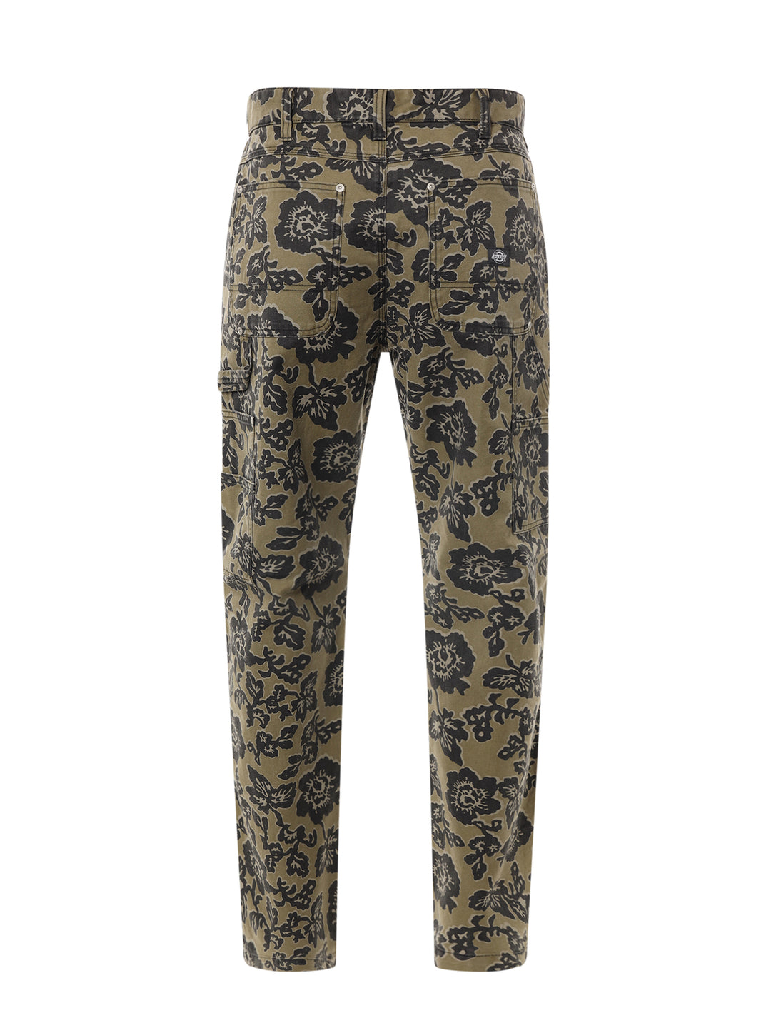 Cotton trouser with all-over floral print