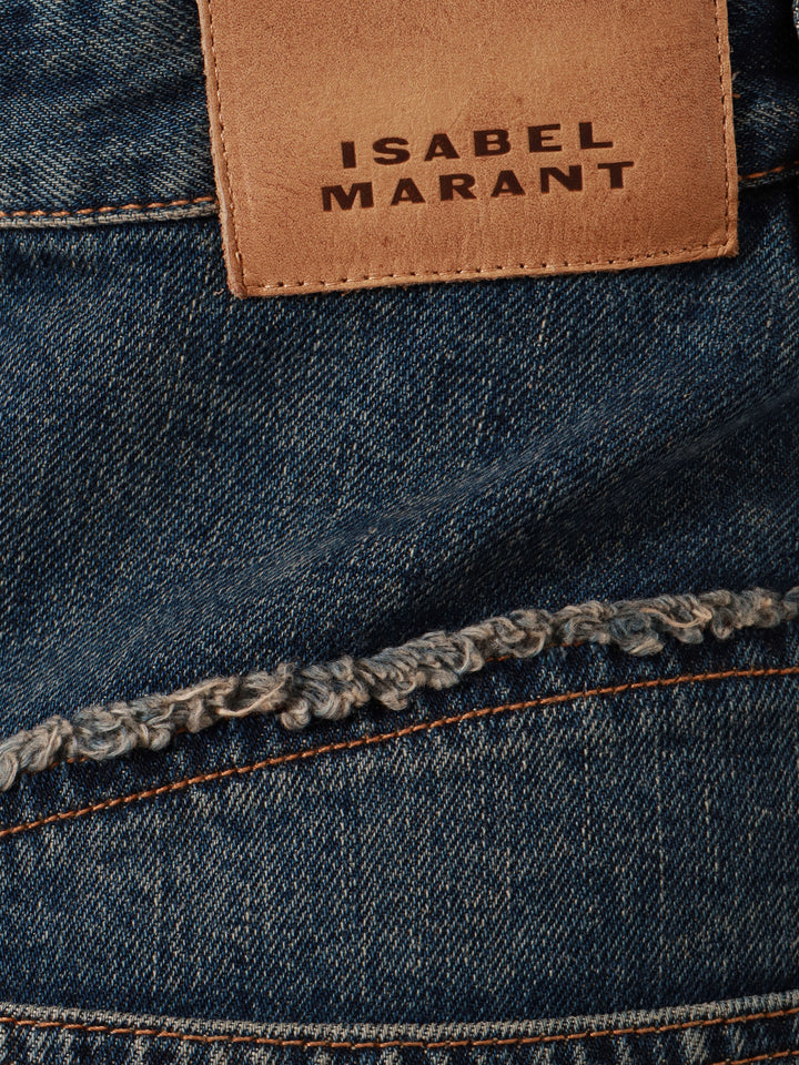 Délavé denim trouser