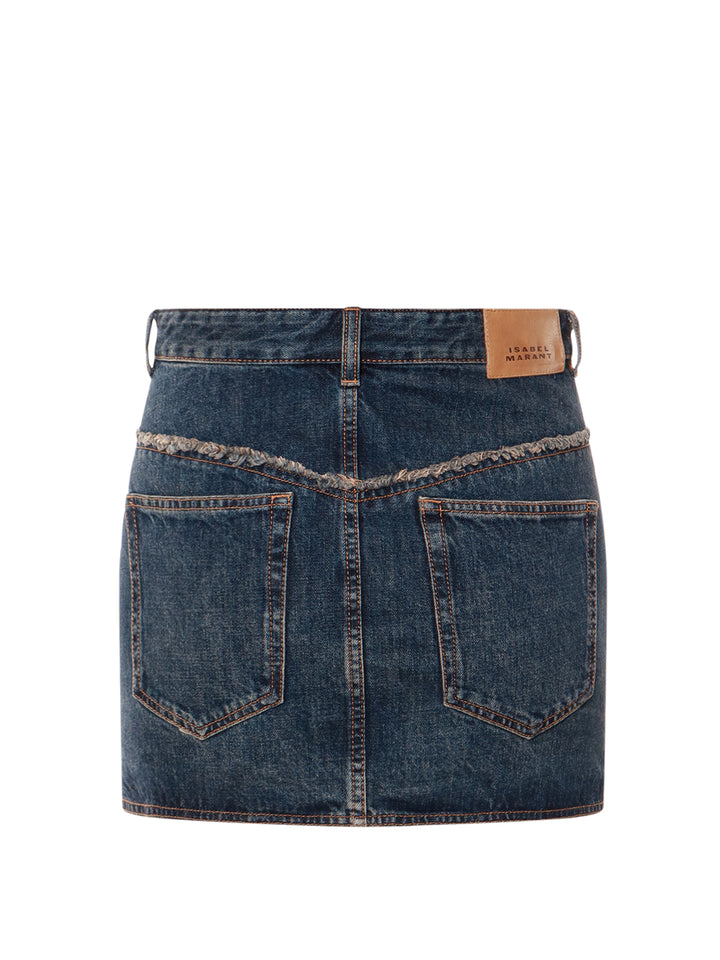 Denim mini skirt