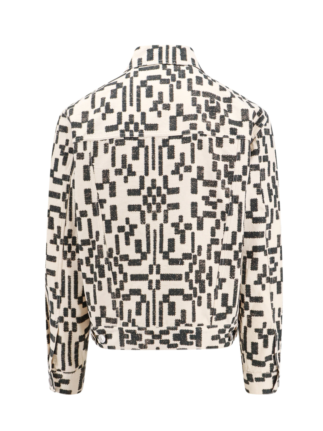 Canvas jacket with all-over print