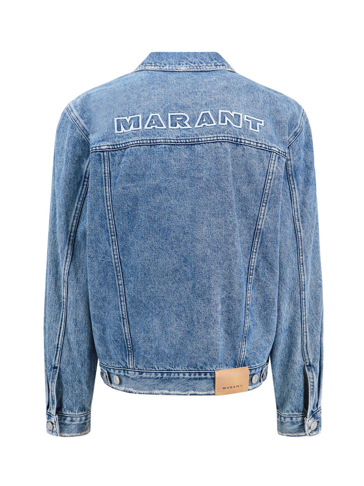 Denim jacket with Used effect