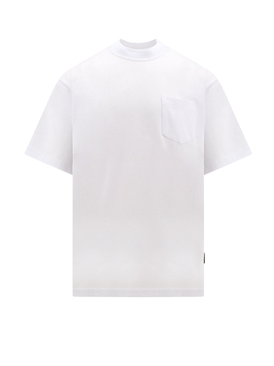 Cotton t-shirt with zip on the bottom