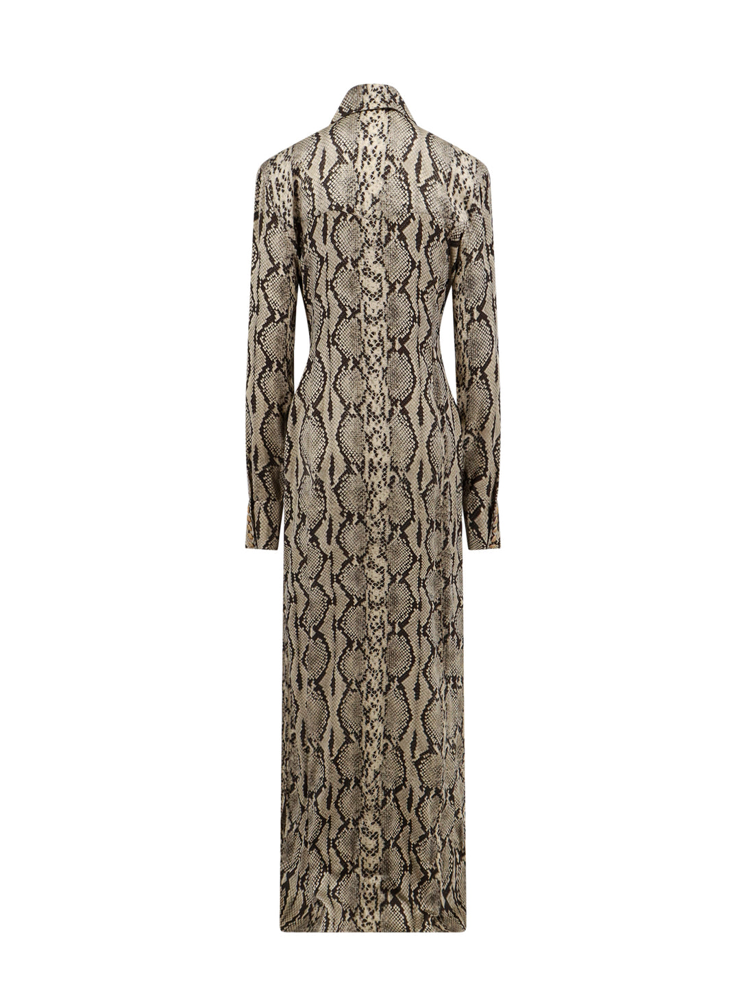 Viscose chemisier dress with python print