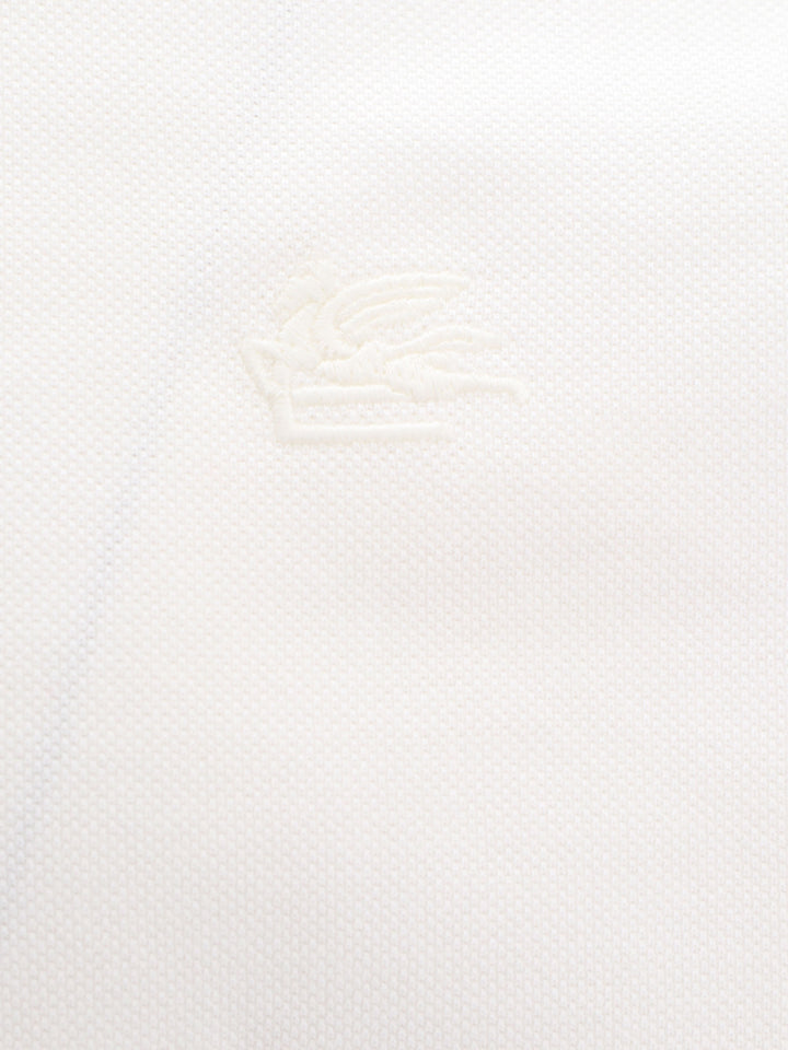 Cotton polo shirt with Pegaso embroidery