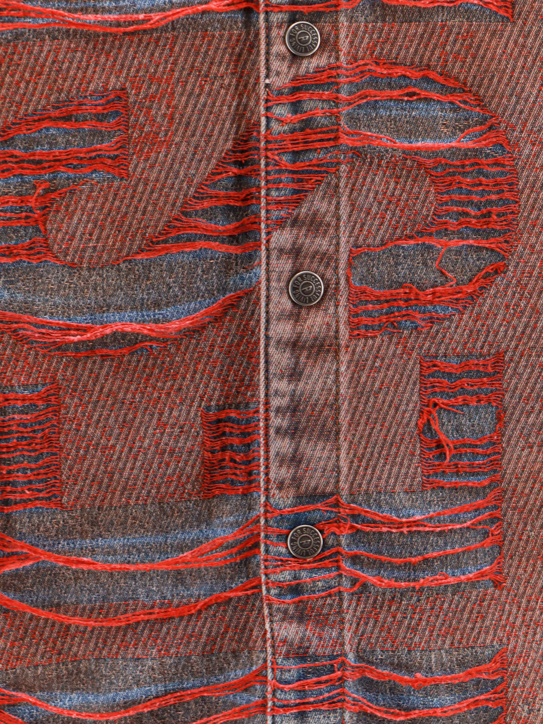 Denim shirt with embroidered logo