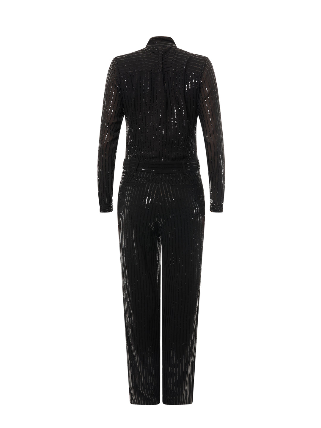 Jumpsuit with all-over sequins