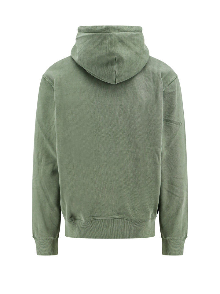 Cotton sweatshirt with embroidered logo on the front