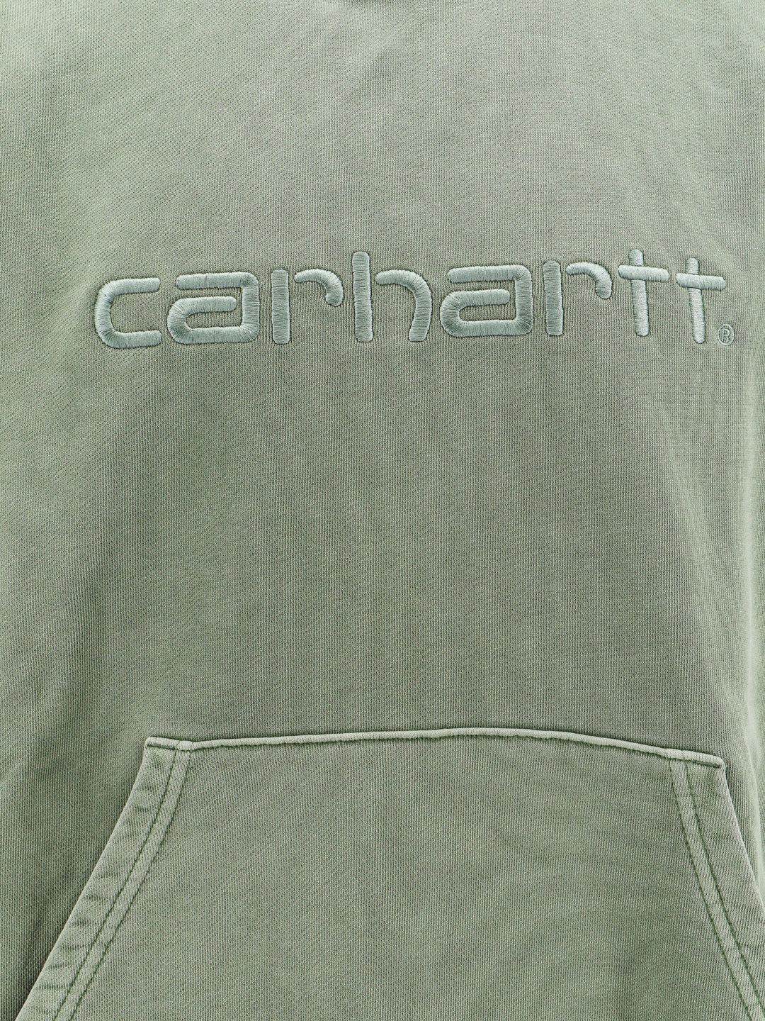 Cotton sweatshirt with embroidered logo on the front