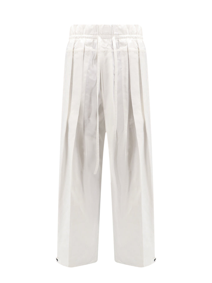 Wide leg organic cotton trouser