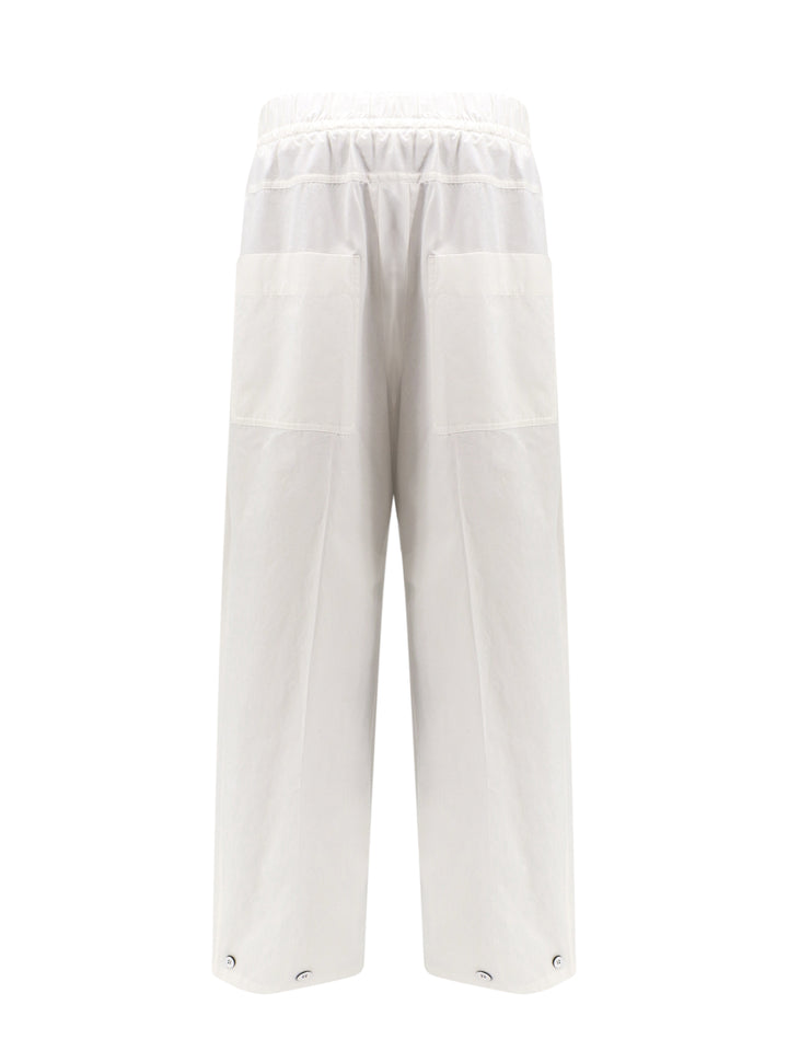 Wide leg organic cotton trouser