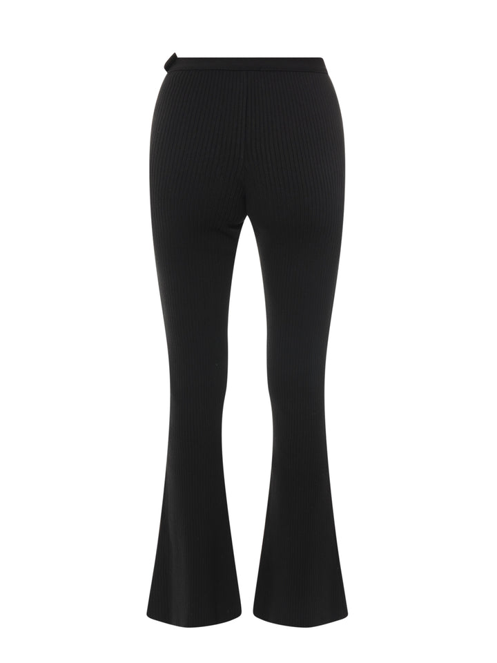 Ribbed stretch viscose trouser