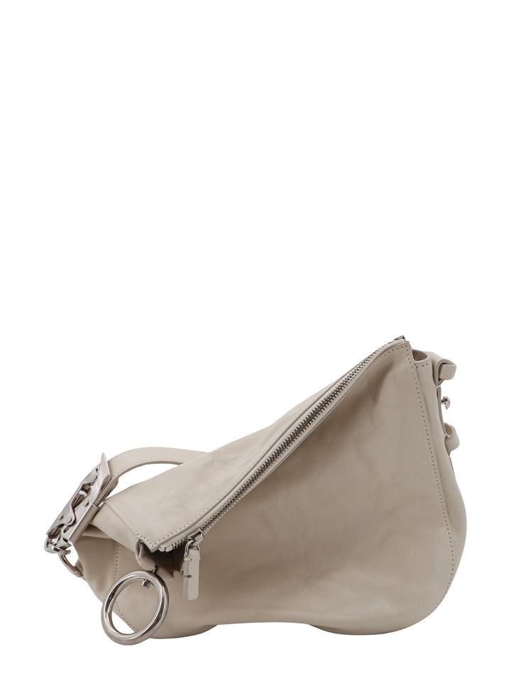 Leather shoulder bag with EKD detail