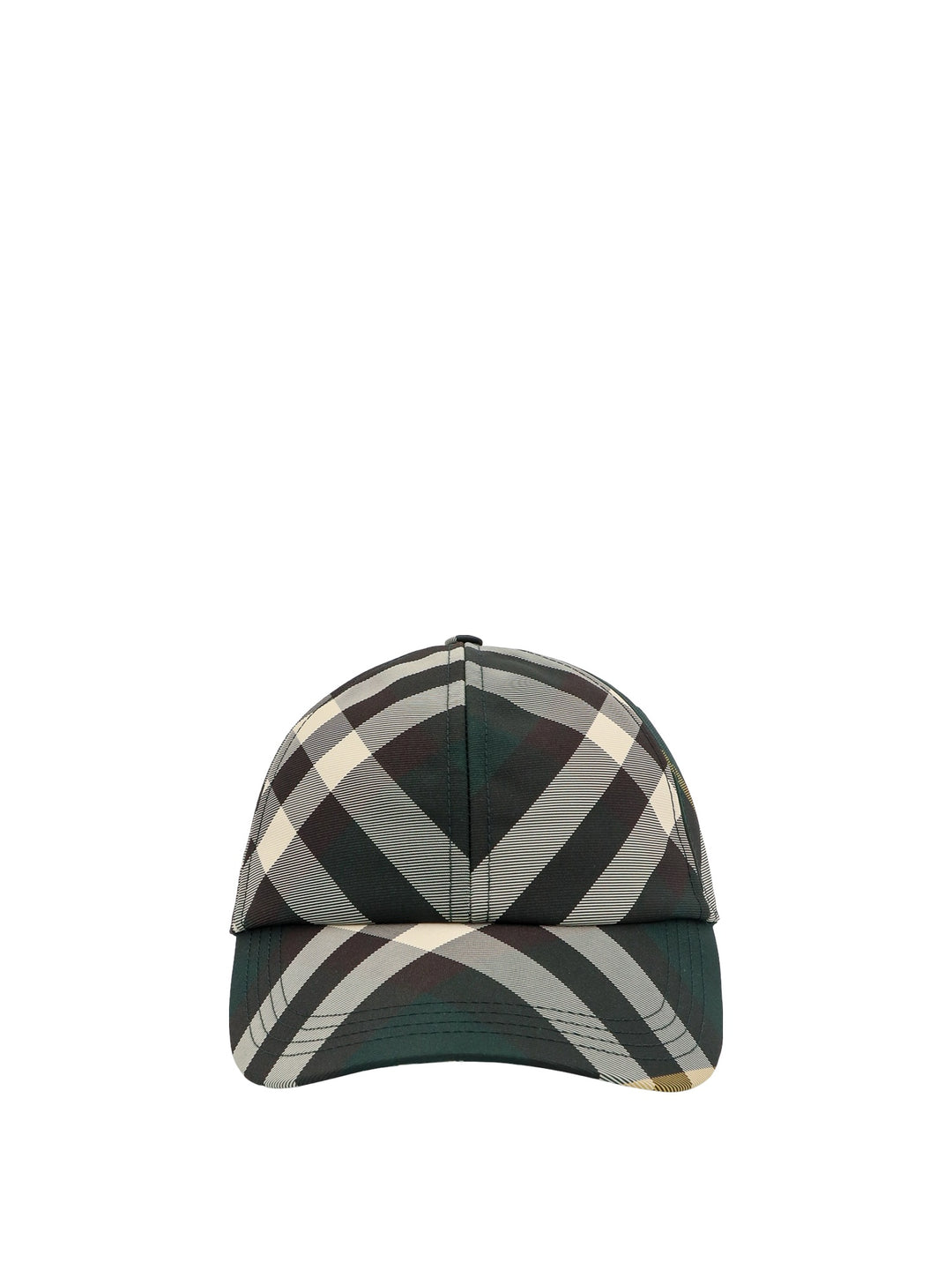 Nylon hat with Traditional Check print