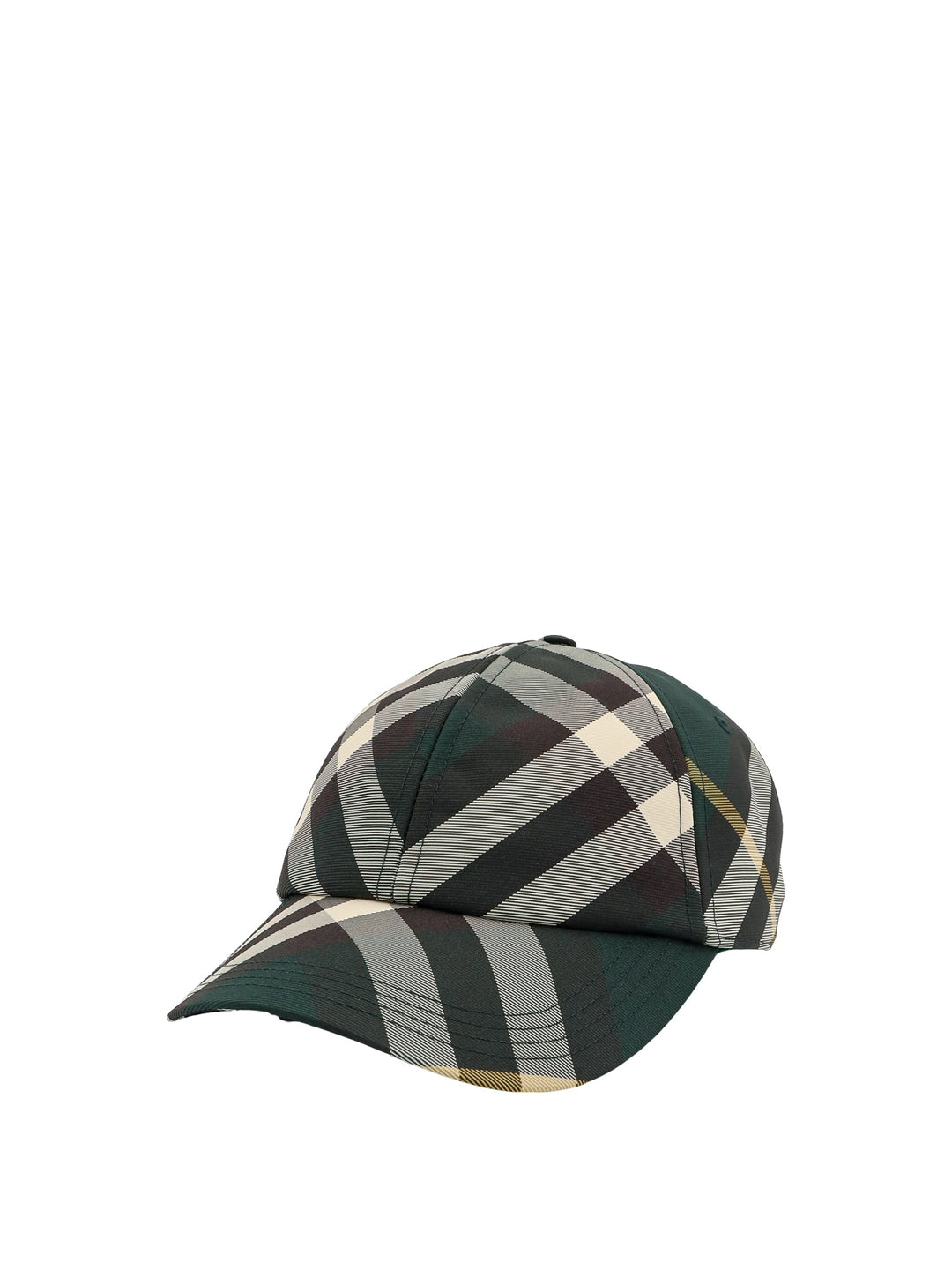 Nylon hat with Traditional Check print